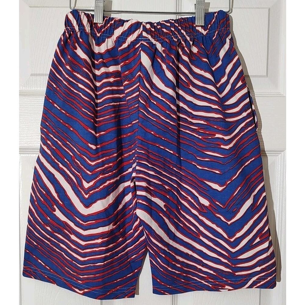 Men's Vintage NFL Buffalo Bills Zubaz Game Day Team Zebra Stripes Shorts - Small - Picture 3 of 5